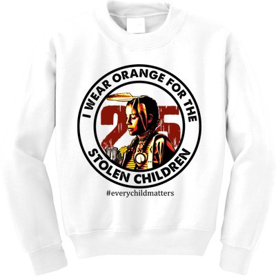 I Wear Orange For Stolen Children Every Child Matters Kids Sweatshirt