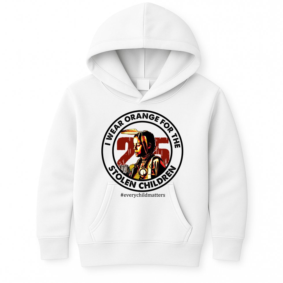 I Wear Orange For Stolen Children Every Child Matters Kids Hoodie