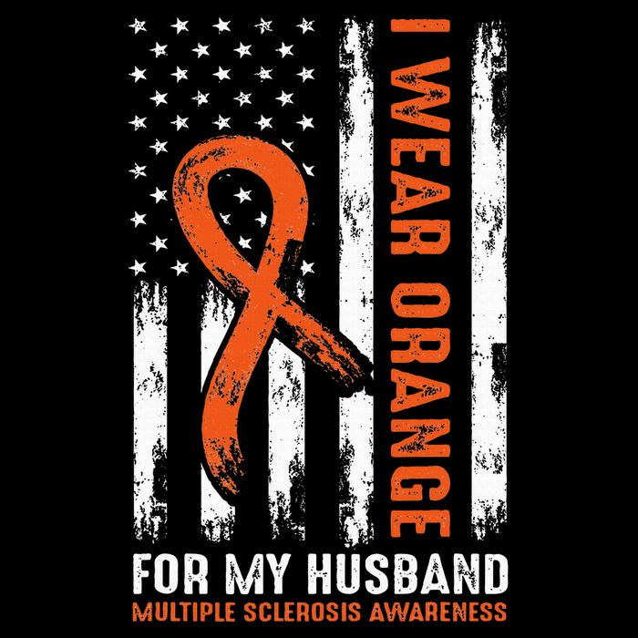  I Wear Orange For My Husband Multiple Sclerosis  Bucket Hat