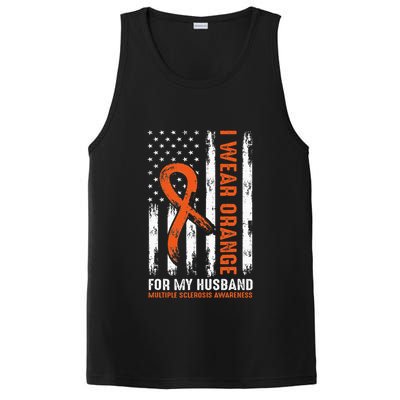 I Wear Orange For My Husband Multiple Sclerosis  PosiCharge Competitor Tank
