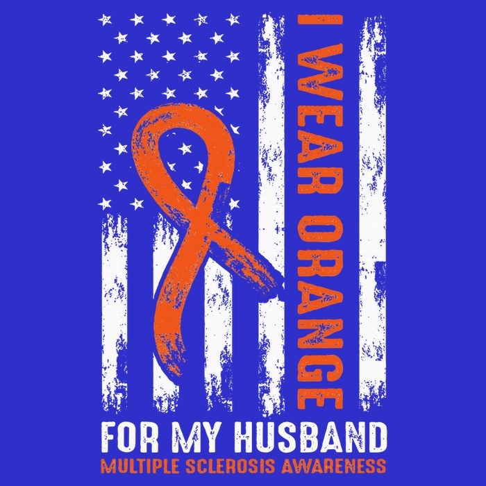  I Wear Orange For My Husband Multiple Sclerosis  Visor