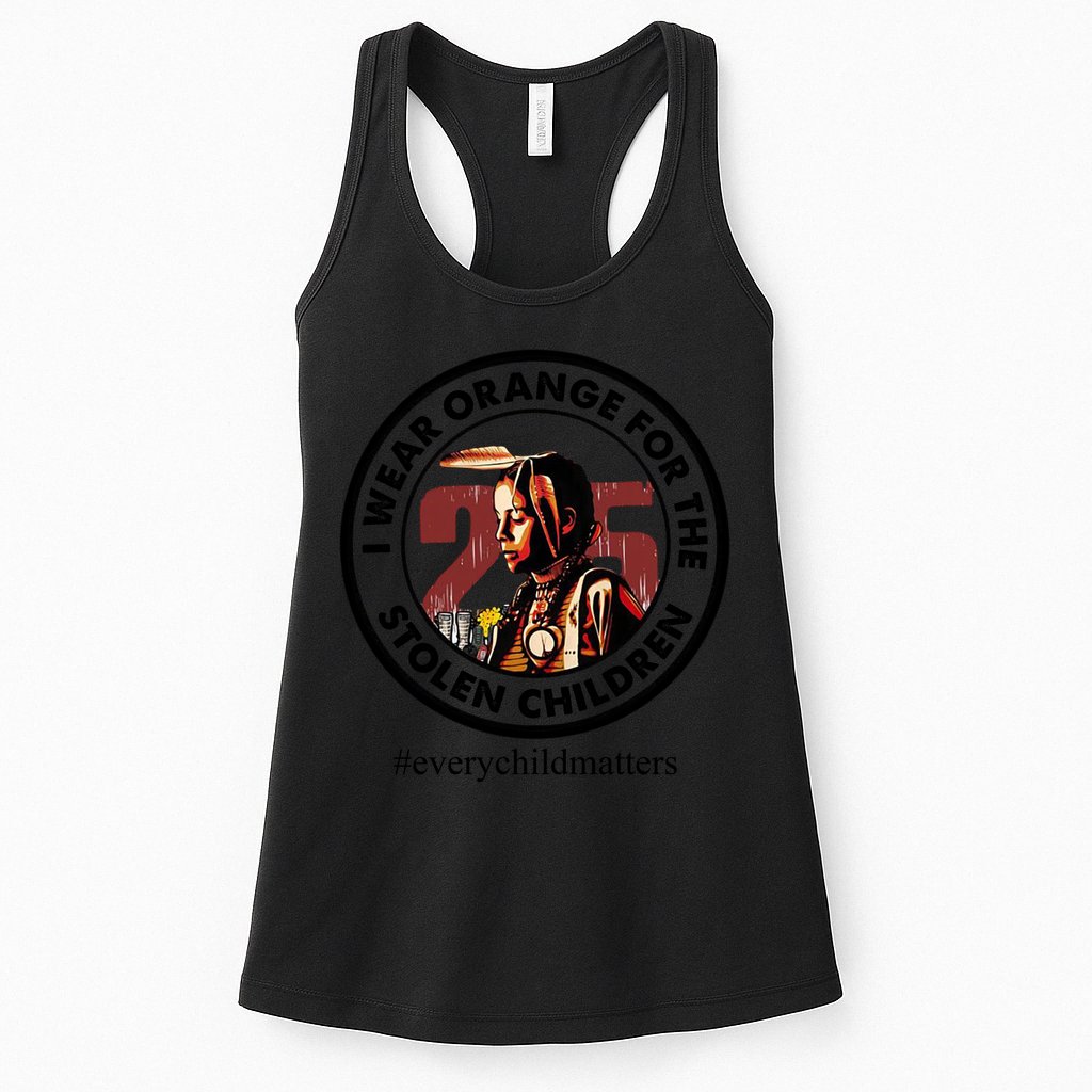 I Wear Orange For The Stolen Children Every Child Matters Womens Tank Top