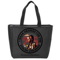 I Wear Orange For The Stolen Children Every Child Matters Zip Tote Bag