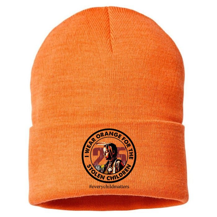 I Wear Orange For The Stolen Children Every Child Matters Sustainable Knit Beanie