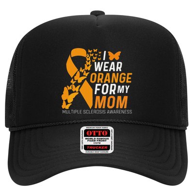 I Wear Orange For My Moms Ms Multiple Sclerosis Awareness Trucker Hat
