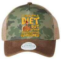 I Was On A Diet But Then Thanksgiving Happened Legacy Tie Dye Trucker Hat