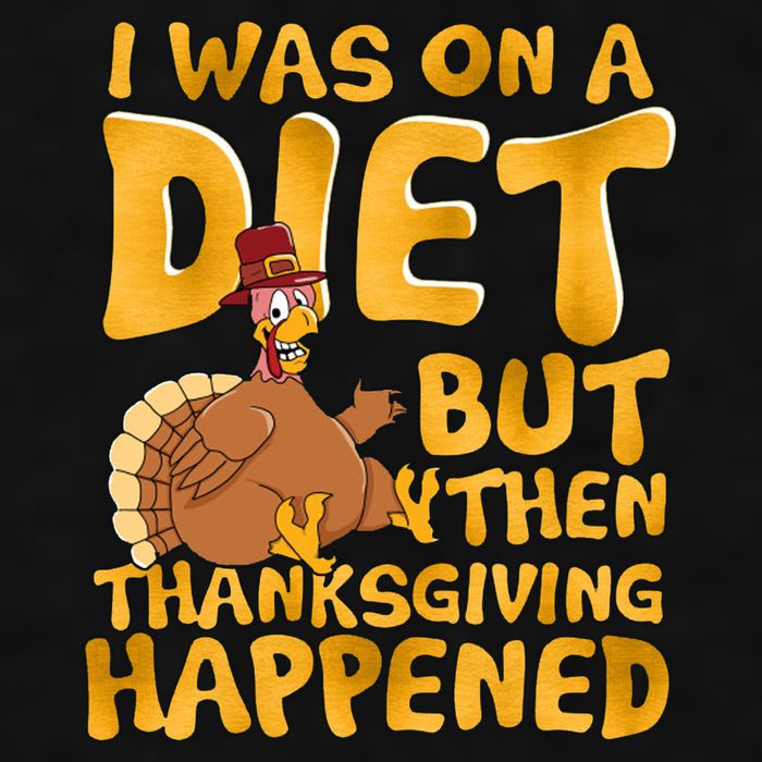 I Was On A Diet But Then Thanksgiving Happened Ladies PosiCharge Tri-Blend Wicking Tank