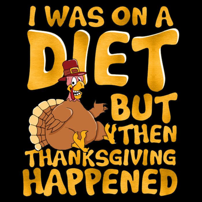 I Was On A Diet But Then Thanksgiving Happened 7-Panel Snapback Hat