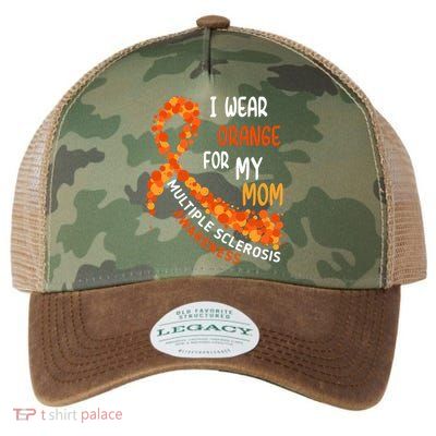 I Wear Orange For My Mom Multiple Sclerosis Awareness Legacy Tie Dye Trucker Hat