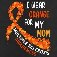 I Wear Orange For My Mom Multiple Sclerosis Awareness Golf Towel