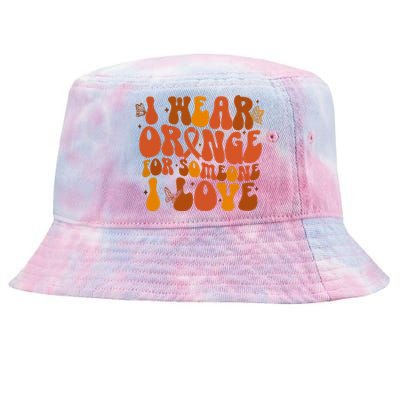 I Wear Orange For Someone I Love Ms Awareness Tie-Dyed Bucket Hat