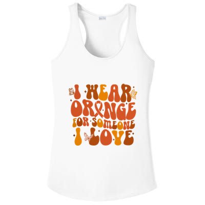 I Wear Orange For Someone I Love Ms Awareness Ladies PosiCharge Competitor Racerback Tank