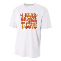 I Wear Orange For Someone I Love Ms Awareness Youth Performance Sprint T-Shirt