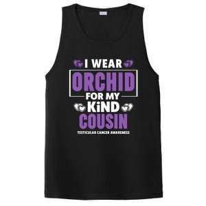 I Wear Orchid For My Cousin Meaningful Gift Testicular Cancer Awareness Gift PosiCharge Competitor Tank