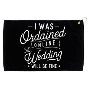 I Was Ordained Online Ordained Minister Wedding Officiant Grommeted Golf Towel