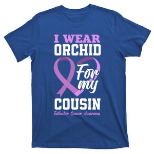 I Wear Orchid For My Cousin Testicular Cancer Awareness Gift T-Shirt