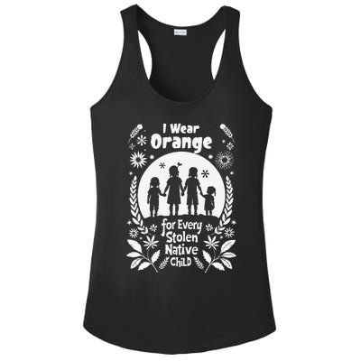 I Wear Orange For Every American Native Child Indian Pride Gift Ladies PosiCharge Competitor Racerback Tank