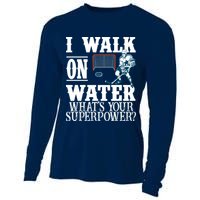 I Walk On Water What's Your Superpower? Hockey Cooling Performance Long Sleeve Crew