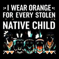 I Wear Orange For Every American Native Child Indian Pride Drawstring Bag