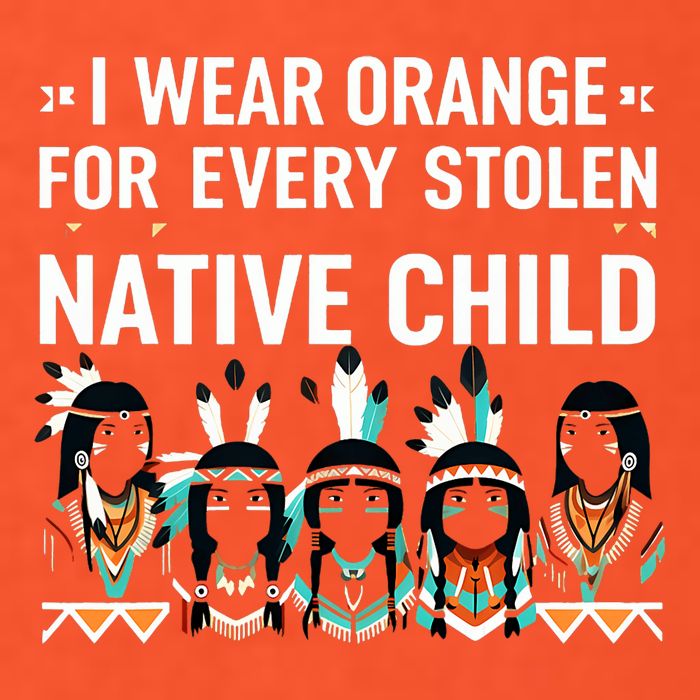 I Wear Orange For Every American Native Child Indian Pride V-Neck T-Shirt