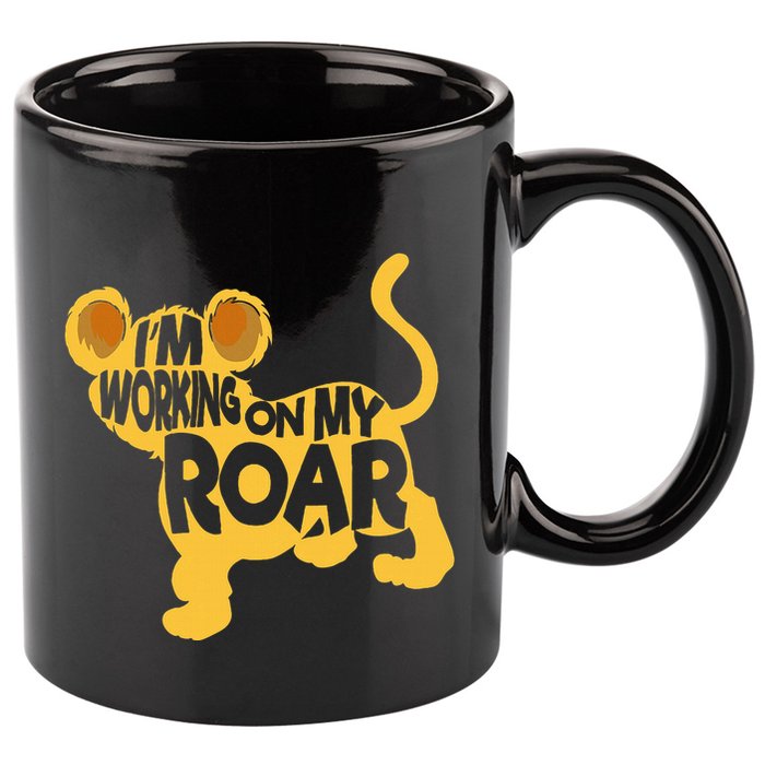 IM Working On My Roar Lion Whisperer Safari Wildlife Animal 11oz C Handle Ceramic Mug