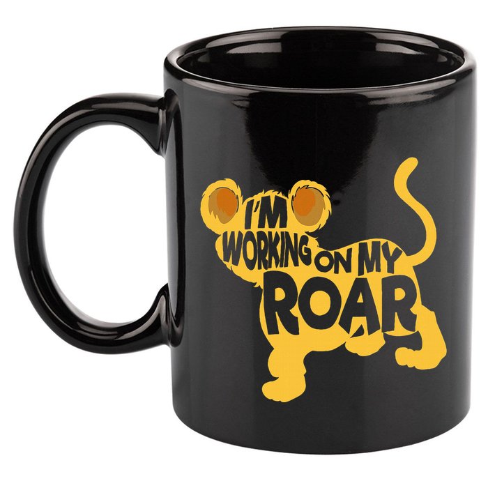 IM Working On My Roar Lion Whisperer Safari Wildlife Animal 11oz C Handle Ceramic Mug