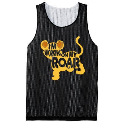 IM Working On My Roar Lion Whisperer Safari Wildlife Animal Mesh Reversible Basketball Jersey Tank