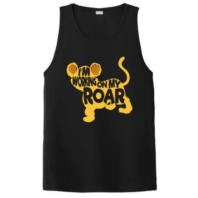 IM Working On My Roar Lion Whisperer Safari Wildlife Animal PosiCharge Competitor Tank