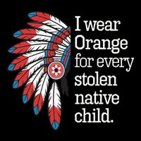 I Wear Orange For Every American Native Child Sustainable Bucket Hat