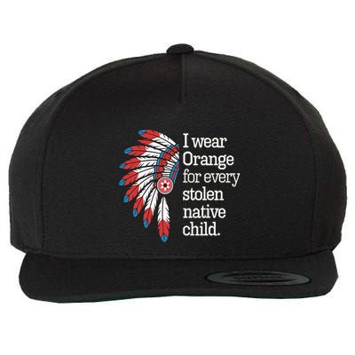I Wear Orange For Every American Native Child Wool Snapback Cap