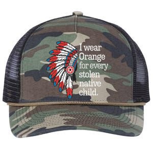 I Wear Orange For Every American Native Child Retro Rope Trucker Hat Cap