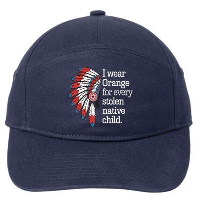 I Wear Orange For Every American Native Child 7-Panel Snapback Hat