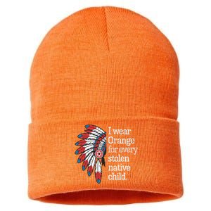 I Wear Orange For Every American Native Child Sustainable Knit Beanie