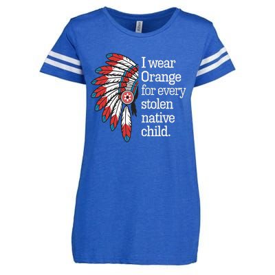 I Wear Orange For Every American Native Child Enza Ladies Jersey Football T-Shirt