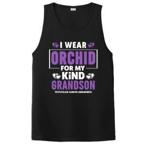 I Wear Orchid For My Grandson Gift Testicular Cancer Awareness Funny Gift PosiCharge Competitor Tank