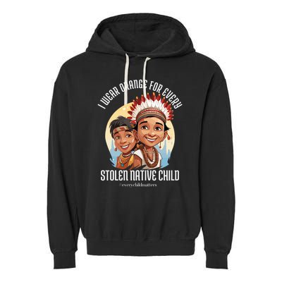I Wear Orange For Indigenous Children Garment-Dyed Fleece Hoodie