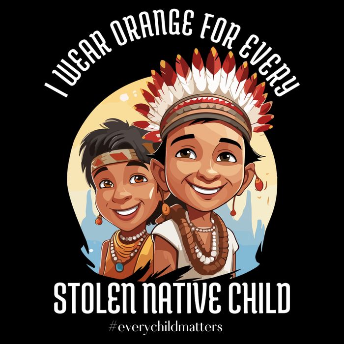 I Wear Orange For Indigenous Children Womens Tank Top