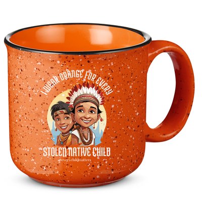 I Wear Orange For Indigenous Children 15oz Campfire Ceramic Mug