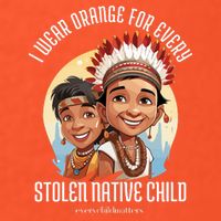 I Wear Orange For Indigenous Children Golf Towel