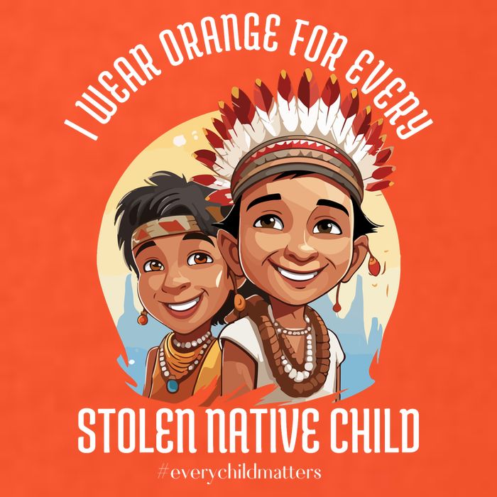 I Wear Orange For Indigenous Children Golf Towel