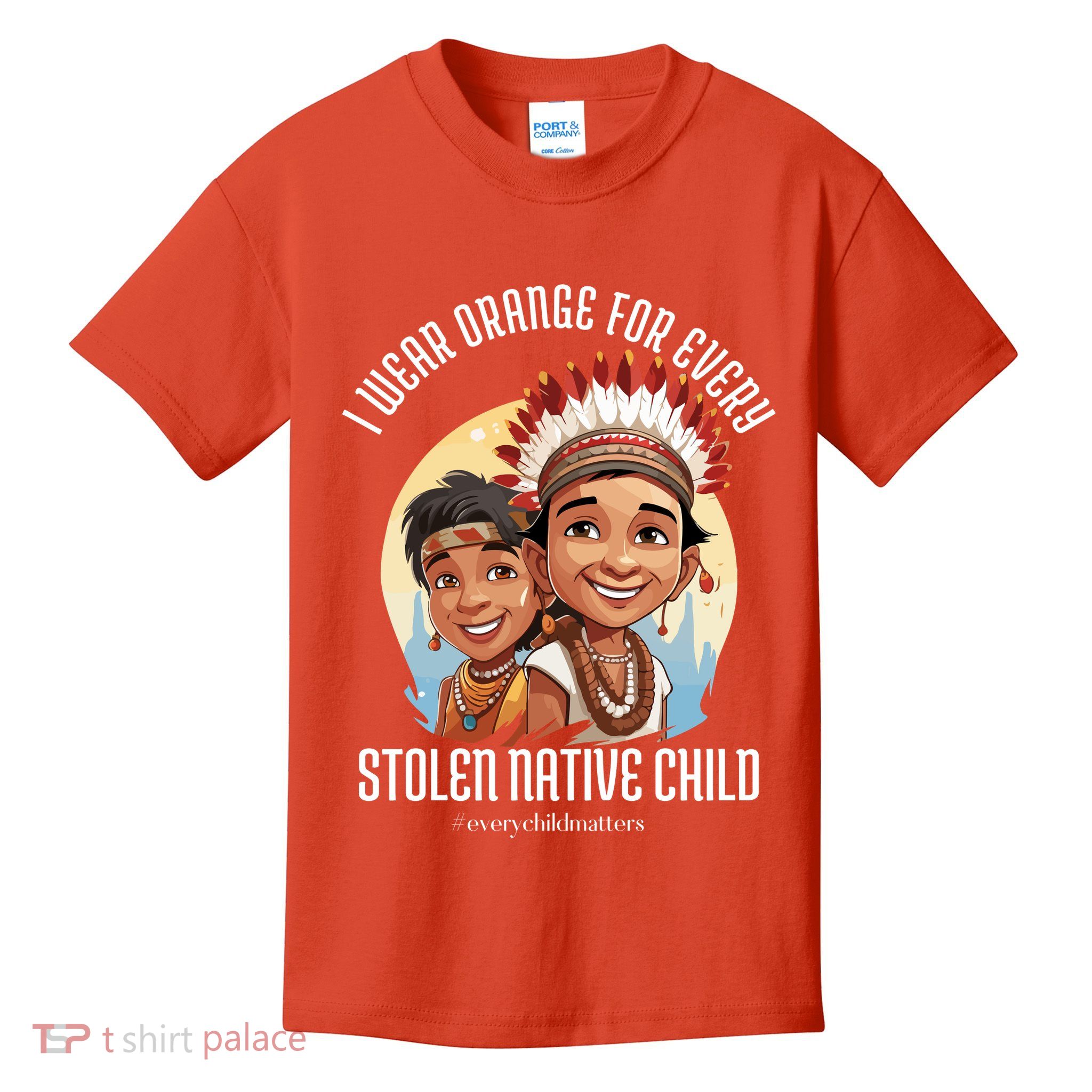 I Wear Orange For Indigenous Children Kids T-Shirt