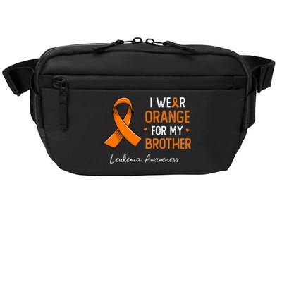 I Wear Orange For My Brother Leukemia Awareness Month Crossbody Pack