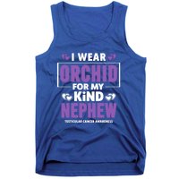 I Wear Orchid For My Nephew Gift Testicular Cancer Awareness Gift Tank Top