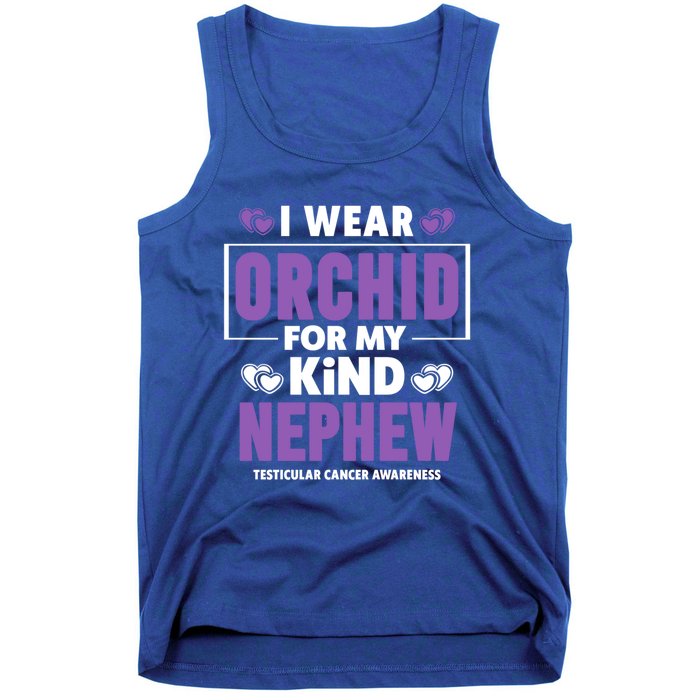 I Wear Orchid For My Nephew Gift Testicular Cancer Awareness Gift Tank Top