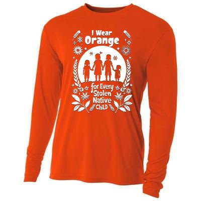 I Wear Orange For Every American Native Child Indian Pride Cooling Performance Long Sleeve Crew