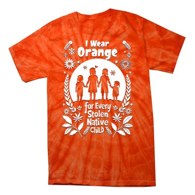 I Wear Orange For Every American Native Child Indian Pride Tie-Dye T-Shirt