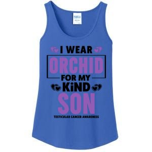 I Wear Orchid For My Son Gift Testicular Cancer Awareness Cool Gift Ladies Essential Tank