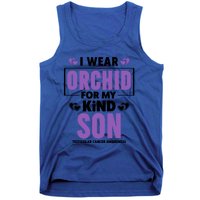 I Wear Orchid For My Son Gift Testicular Cancer Awareness Cool Gift Tank Top