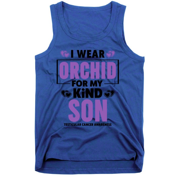 I Wear Orchid For My Son Gift Testicular Cancer Awareness Cool Gift Tank Top