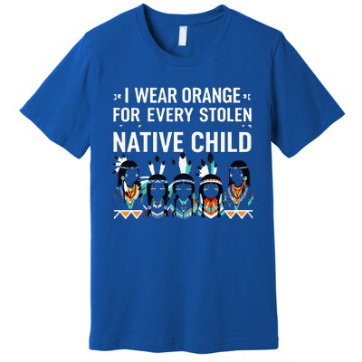 I Wear Orange For Every American Native Child Indian Pride Premium T-Shirt